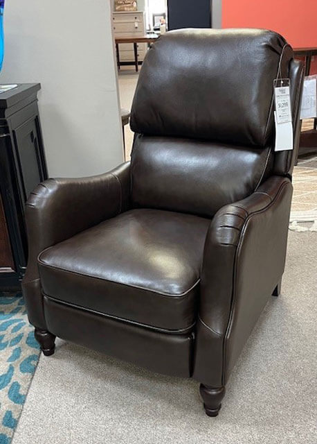 Access Home Leather Press Back Recliner